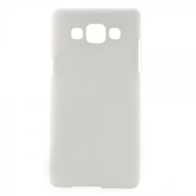 Samsung Galaxy A5 Gummiertes Hart Plastik Case - weiss