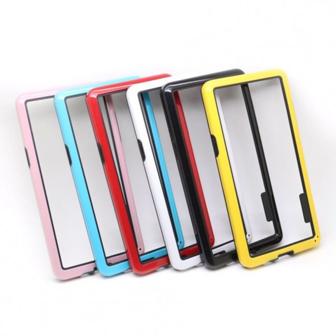 Samsung Galaxy A5 Elastischer Plastik Bumper - weiss