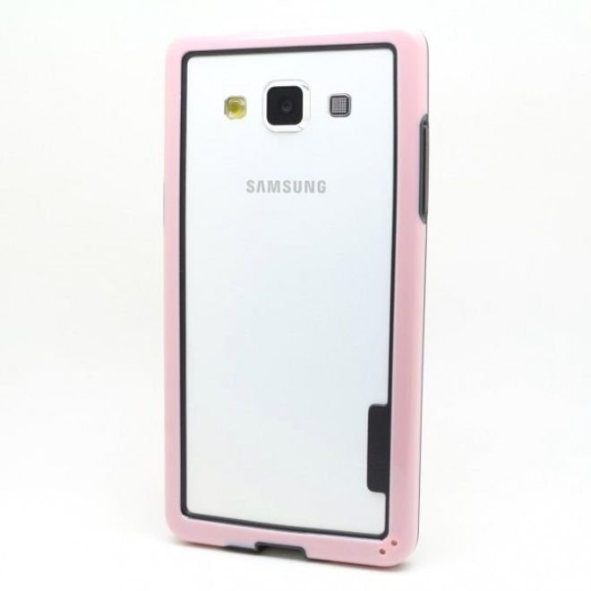 Samsung Galaxy A5 Elastischer Plastik Bumper - pink