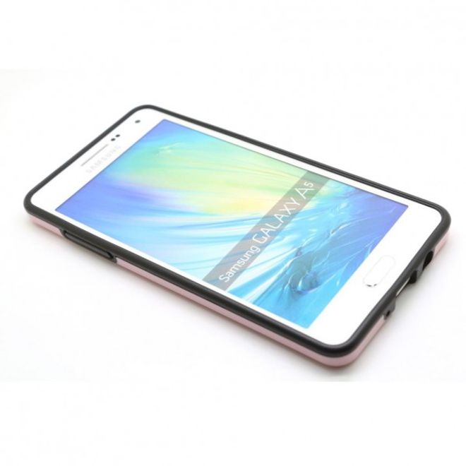 Samsung Galaxy A5 Elastischer Plastik Bumper - pink