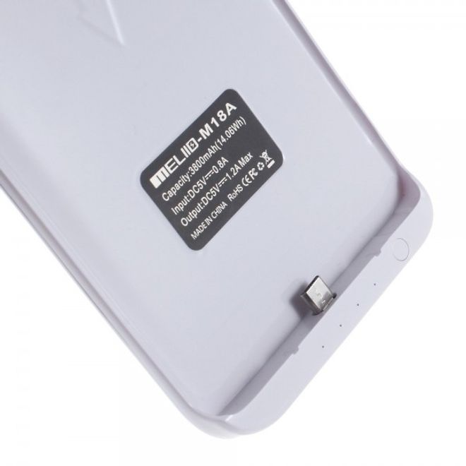 Samsung Galaxy Note Edge Akku Case mit 3800mAh Kapazität - weiss