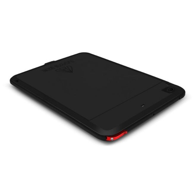 iPad Air LOVE MEI Ultrarobustes Metall, Silikon und gehärtetes Glas Case - schwarz