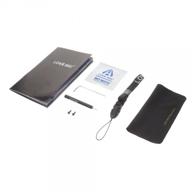 Samsung Galaxy Alpha LOVE MEI Ultrarobustes Metall, Silikon und gehärtetes Glas Cover - gelb