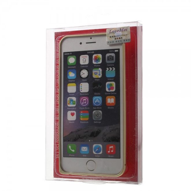 iPhone 6 Plus/6S Plus LOVE MEI Metall Bumper Curved - champagnerfarben