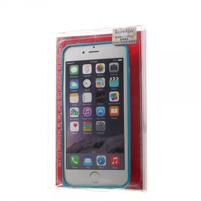 iPhone 6 Plus/6S Plus LOVE MEI Metall Bumper Curved - blau