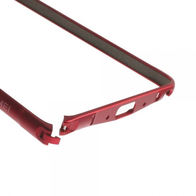 Samsung Galaxy Note 4 LOVE MEI Metall Bumper Curved - rot