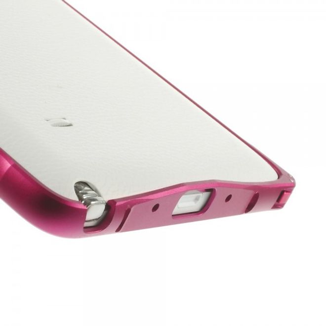 Samsung Galaxy Note 4 LOVE MEI Metall Bumper Curved - rosa