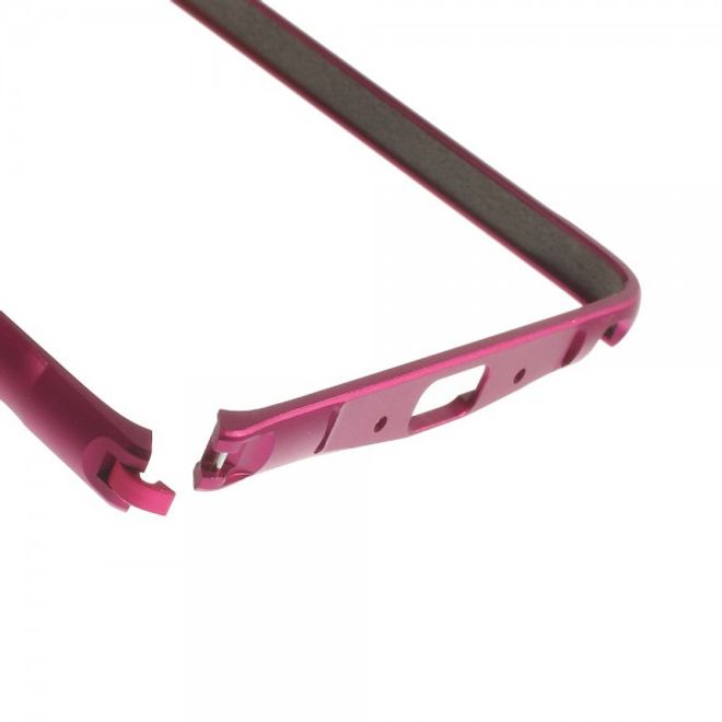 Samsung Galaxy Note 4 LOVE MEI Metall Bumper Curved - rosa