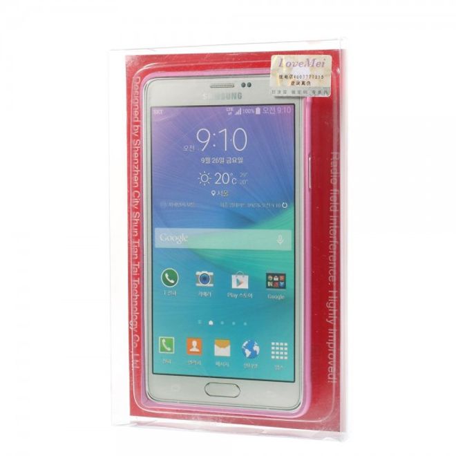 Samsung Galaxy Note 4 LOVE MEI Metall Bumper Curved - pink