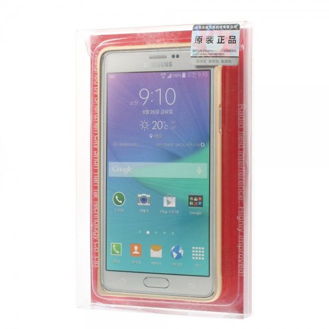 Samsung Galaxy Note 4 LOVE MEI Metall Bumper Curved - champagnerfarben