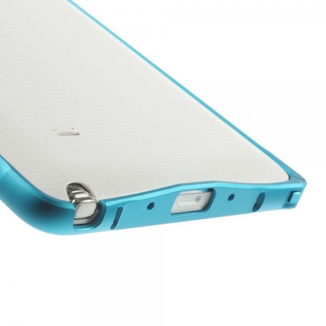 Samsung Galaxy Note 4 LOVE MEI Metall Bumper Curved - hellblau