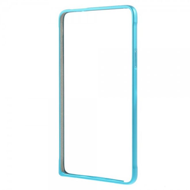 Samsung Galaxy Note 4 LOVE MEI Metall Bumper Curved - hellblau