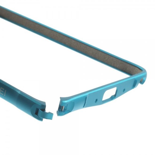 Samsung Galaxy Note 4 LOVE MEI Metall Bumper Curved - hellblau
