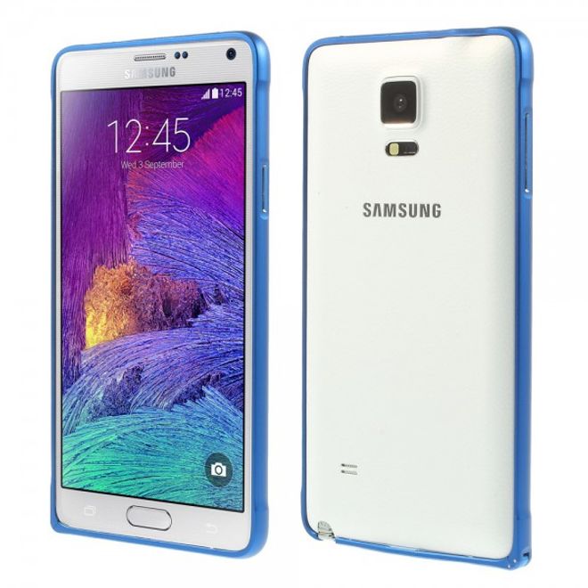Samsung Galaxy Note 4 LOVE MEI Metall Bumper Curved - dunkelblau