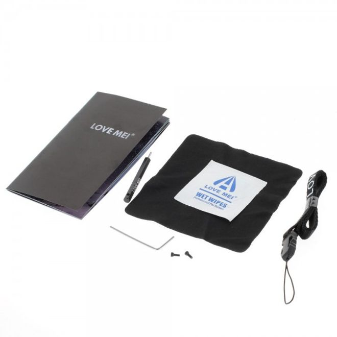 Samsung Galaxy Note 4 LOVE MEI Ultrarobustes Metall, Silikon und gehärtetes Glas Cover - weiss