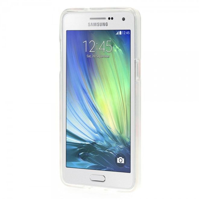 Samsung Galaxy A5 Elastisches Plastik Case mit Blumenstrauss und Muster