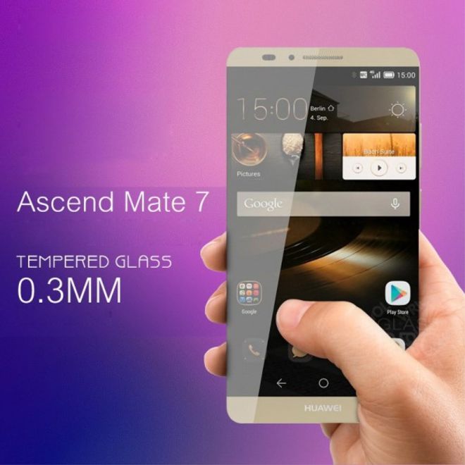 Huawei Ascend Mate7 Anti-Explosions Schutzfolie (0,3mm dick) aus gehärtetem Glas