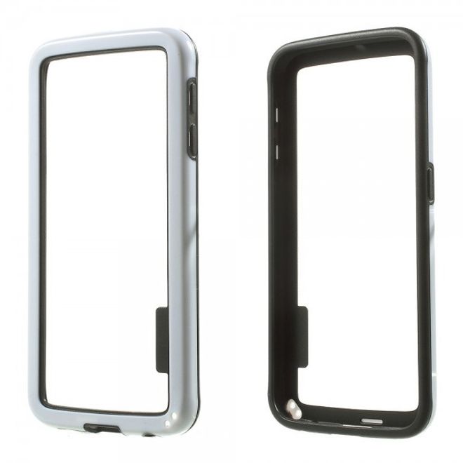 Samsung Galaxy S6 Elastischer Plastik Bumper - weiss