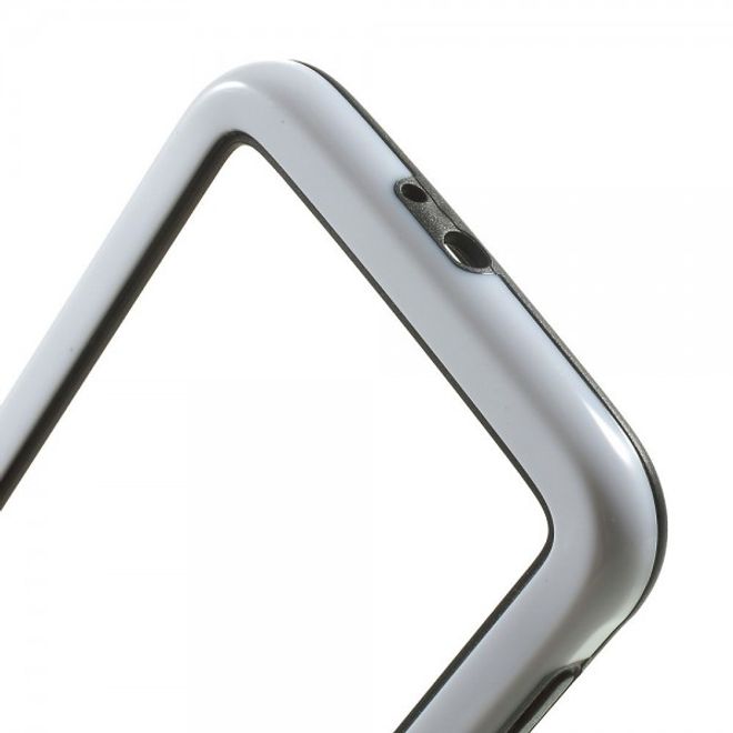 Samsung Galaxy S6 Elastischer Plastik Bumper - weiss