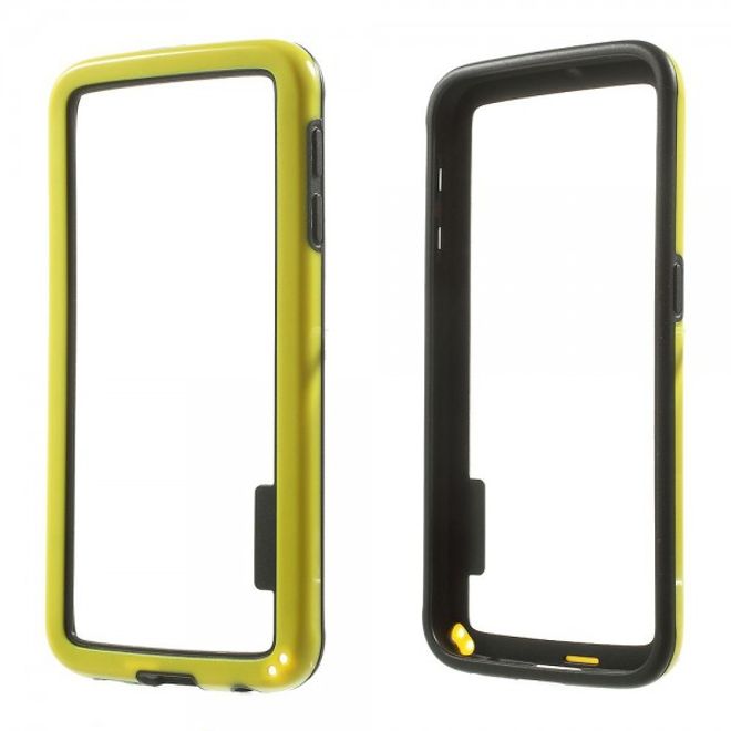 Samsung Galaxy S6 Elastischer Plastik Bumper - gelb