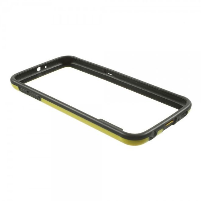 Samsung Galaxy S6 Elastischer Plastik Bumper - gelb
