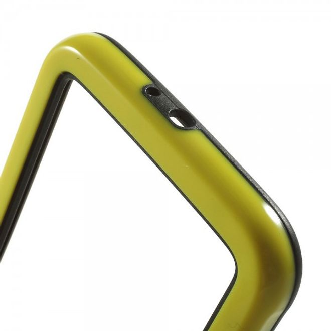 Samsung Galaxy S6 Elastischer Plastik Bumper - gelb