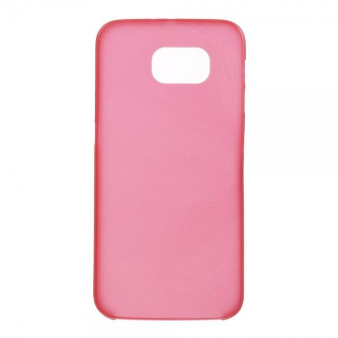 Samsung Galaxy S6 Ultradünnes (0.3mm), elastisches Plastik Case - rot