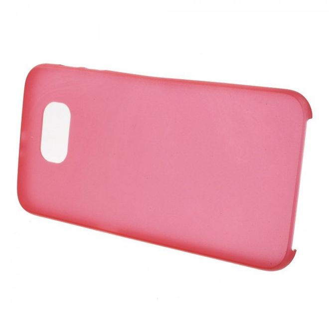 Samsung Galaxy S6 Ultradünnes (0.3mm), elastisches Plastik Case - rot