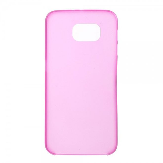 Samsung Galaxy S6 Ultradünnes (0.3mm), elastisches Plastik Case - rosa