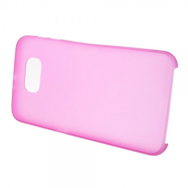 Samsung Galaxy S6 Ultradünnes (0.3mm), elastisches Plastik Case - rosa
