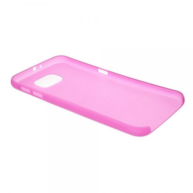 Samsung Galaxy S6 Ultradünnes (0.3mm), elastisches Plastik Case - rosa
