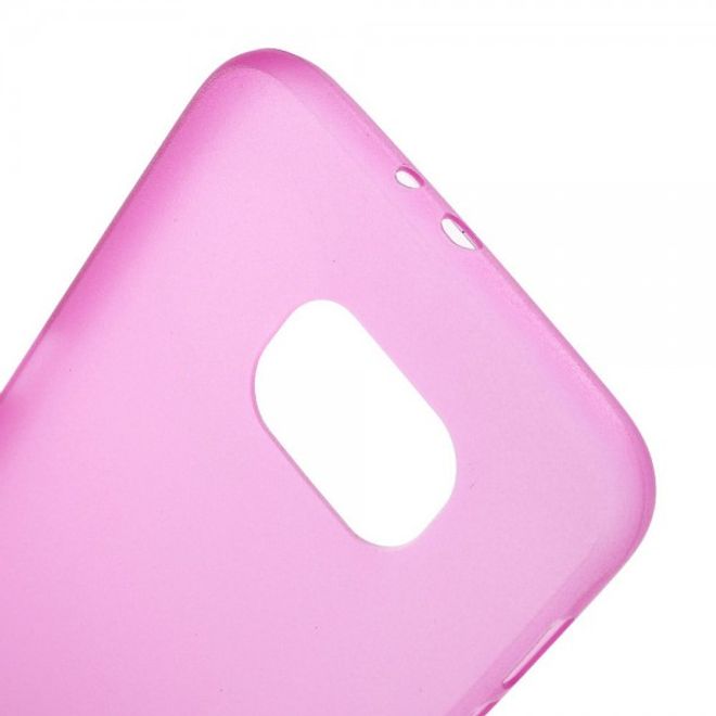 Samsung Galaxy S6 Ultradünnes (0.3mm), elastisches Plastik Case - rosa