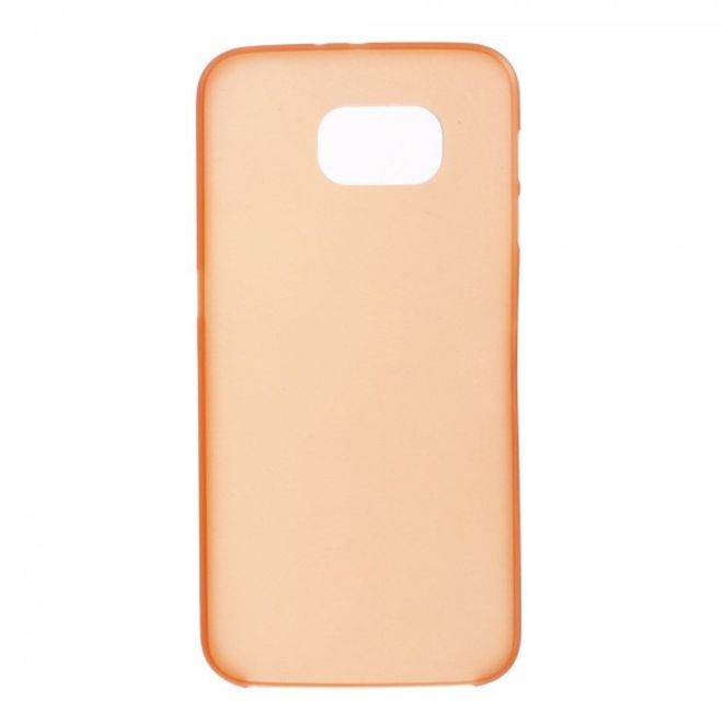 Samsung Galaxy S6 Ultradünnes (0.3mm), elastisches Plastik Case - orange
