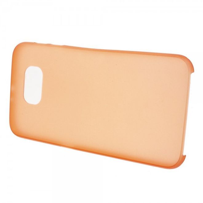 Samsung Galaxy S6 Ultradünnes (0.3mm), elastisches Plastik Case - orange