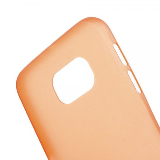 Samsung Galaxy S6 Ultradünnes (0.3mm), elastisches Plastik Case - orange