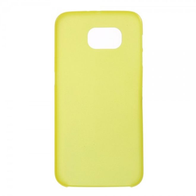 Samsung Galaxy S6 Ultradünnes (0.3mm), elastisches Plastik Case - gelb