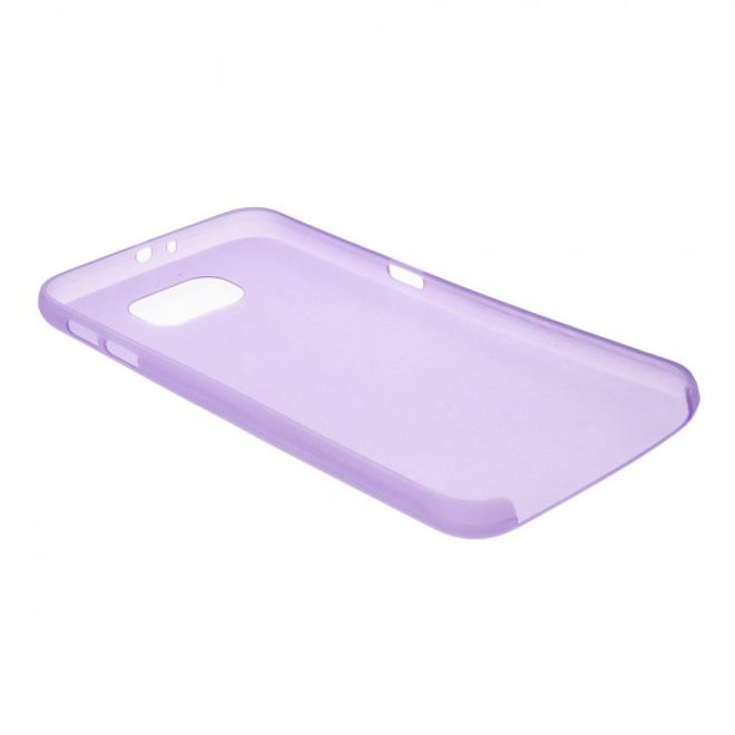 Samsung Galaxy S6 Ultradünnes (0.3mm), elastisches Plastik Case - purpur