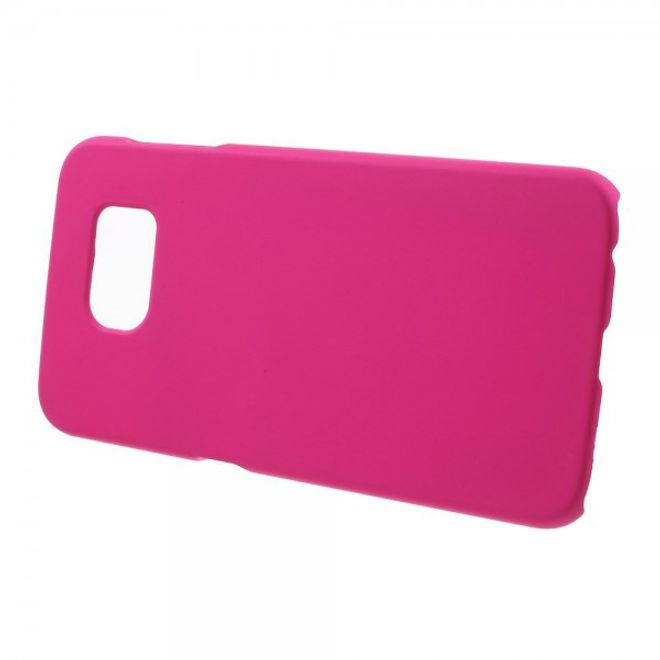 Samsung Galaxy S6 Gummiertes Hart Plastik Case - rosa