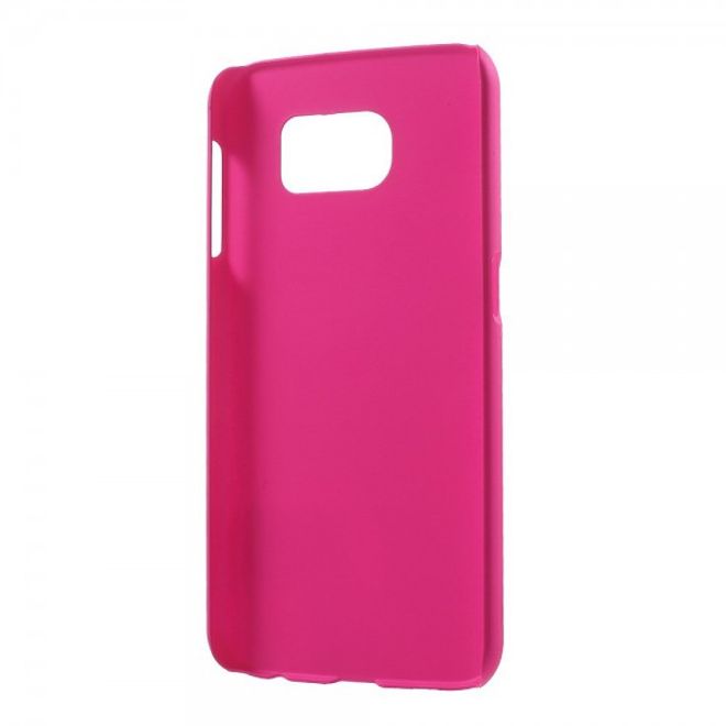Samsung Galaxy S6 Gummiertes Hart Plastik Case - rosa