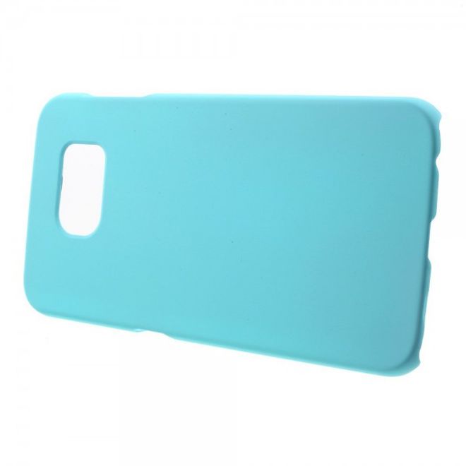 Samsung Galaxy S6 Gummiertes Hart Plastik Case - hellblau