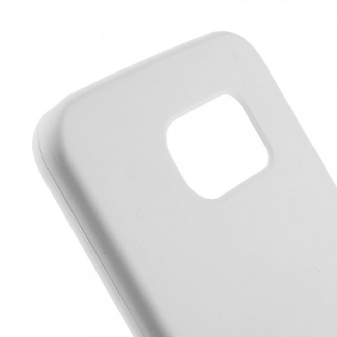 Samsung Galaxy S6 Mattes Hart Plastik Case - weiss