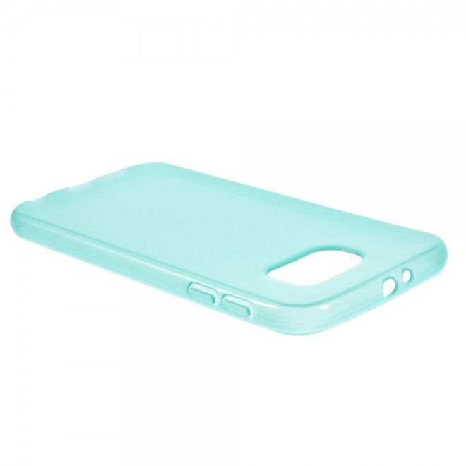 Samsung Galaxy S6 Glänzendes, elastisches Plastik Case - blau