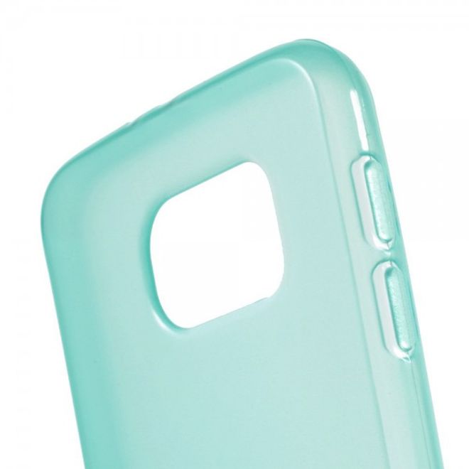 Samsung Galaxy S6 Glänzendes, elastisches Plastik Case - blau