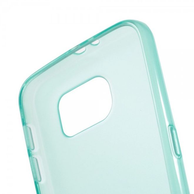 Samsung Galaxy S6 Glänzendes, elastisches Plastik Case - blau