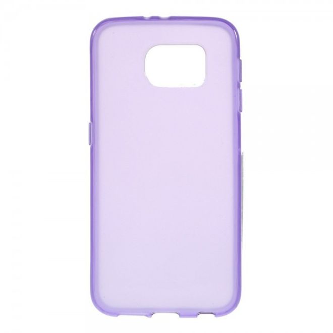 Samsung Galaxy S6 Glänzendes, elastisches Plastik Case - purpur