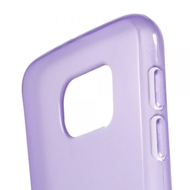 Samsung Galaxy S6 Glänzendes, elastisches Plastik Case - purpur