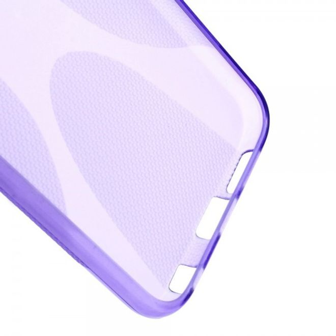 Samsung Galaxy S6 Elastisches Plastik Case X-Shape - purpur