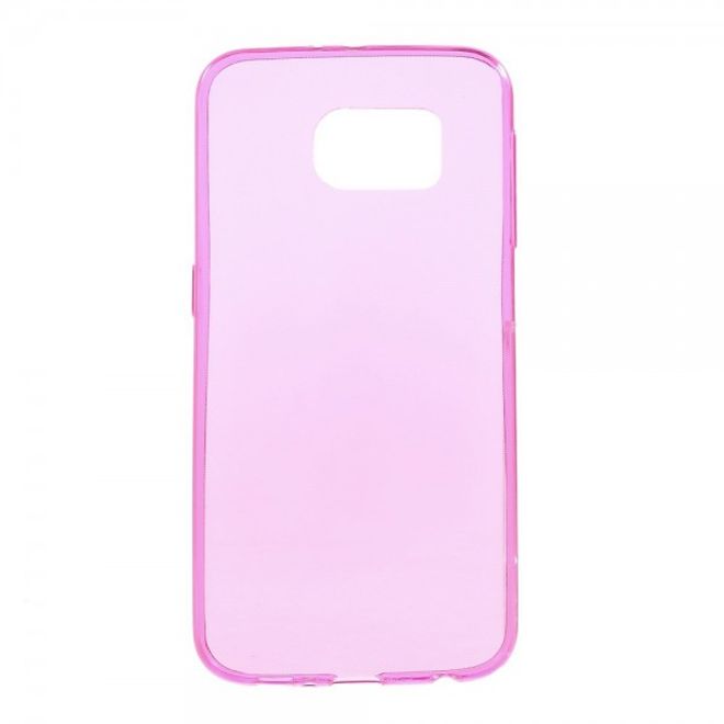 Samsung Galaxy S6 Ultradünnes, elastisches Plastik Case - rosa