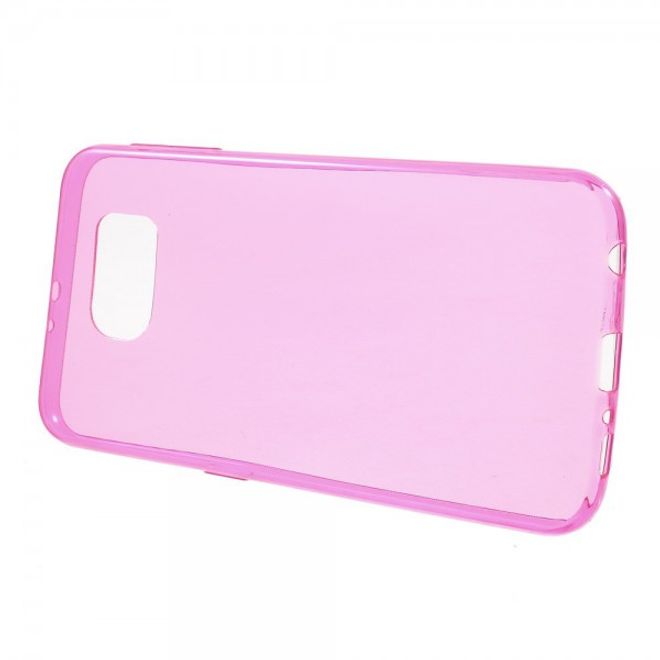 Samsung Galaxy S6 Ultradünnes, elastisches Plastik Case - rosa