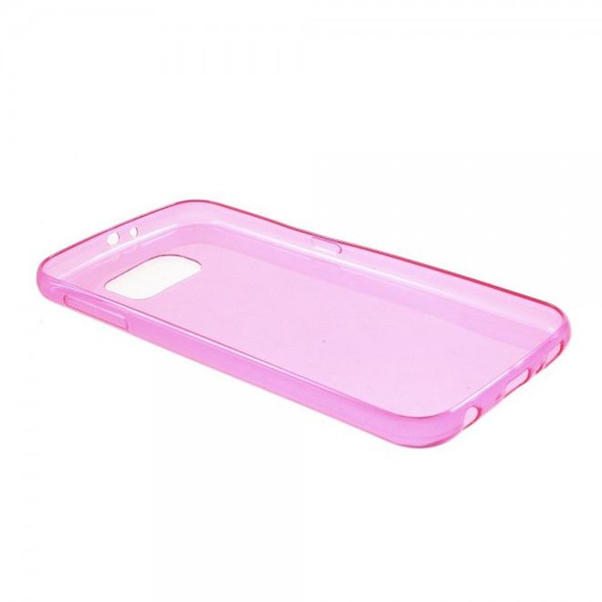 Samsung Galaxy S6 Ultradünnes, elastisches Plastik Case - rosa